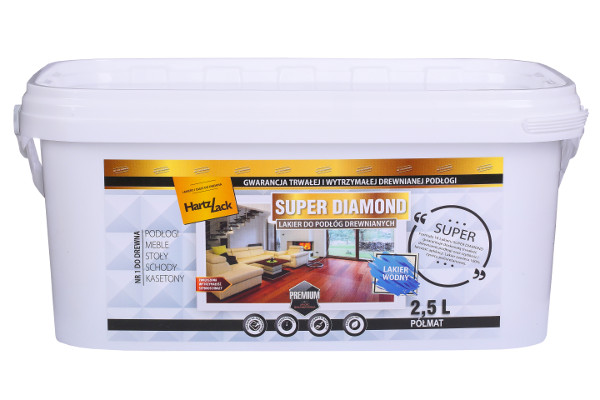 Ekologiczny lakier poliuretanowy nawierzchniowy do parkietów HartzLack Super Diamond